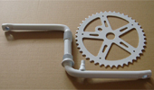 white crank and chainwheel sets